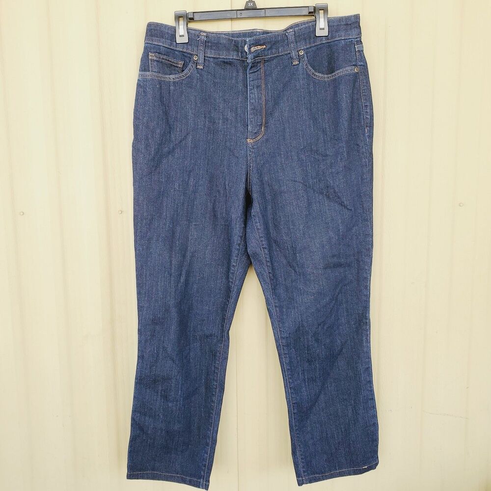 St John's Bay Straight Leg Jeans Size 16 Short